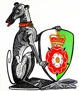 The White Greyhound of Richmond. one of 'The Queen's Beasts'.