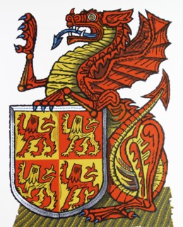 The Red dragon of Wales. one of 'The Queen's Beasts'.