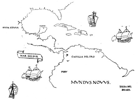One of the first maps of the Pacific.