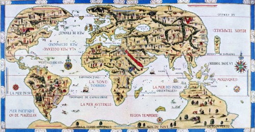 The 'Dauphin' map by Desceliers, 1546,