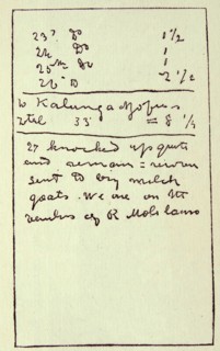 The last entries in Livingstone's diary