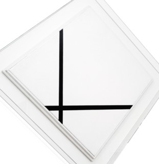 Lozenge Composition with Two Lines by Piet Mondrian