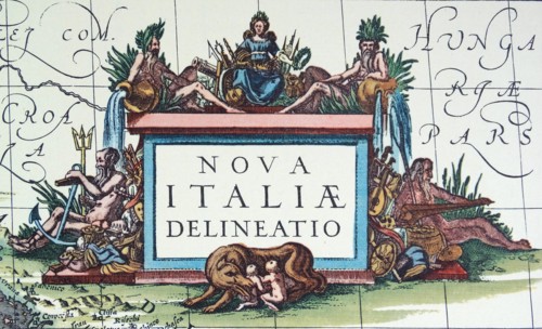 Mythological and allegorical figures including Romulus and Remus.