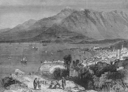 The town of Beirut and Mount Lebanon.
