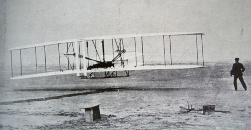 The Flyer makes a perfect take-off