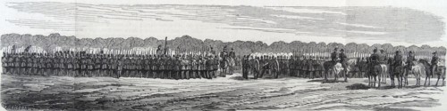 French military parade 1860