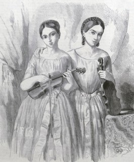 virginia and catherine Ferni, Italian Violinisists 1860