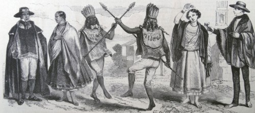 Illustration of the different types of habitants in Quito