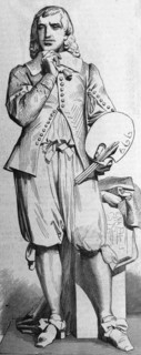 Illustration of a statue of the painter Eustache Le Sueur
