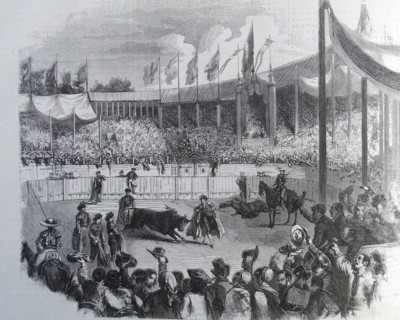 Illustration of Arjona Francisco Guillen during a bullfight
