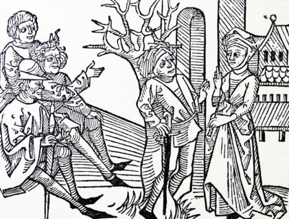 woodcut from 'directorium humanae' by Johannes Pruss; strasburg; 1488
