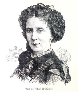 Engraving of the Empress of Russia, Maria Alexandrovna