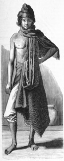 Engraving of a Bhisti water carrier