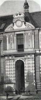 Engraving of the Louvre Palace