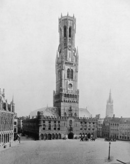 The Halles , or Cloth Hall of Bruges,