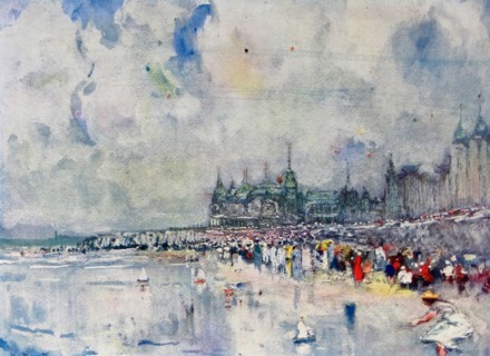The Kursaal and the Digue, Ostend.