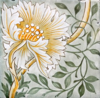 19th century english ceramic tile