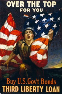 Third Liberty Loan. 1918 American World War one propaganda poster