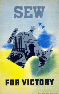 Sew for victory; World War two american poster