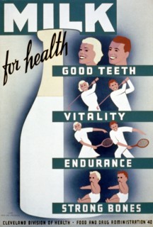 Poster for Cleveland Division of Health promoting milk