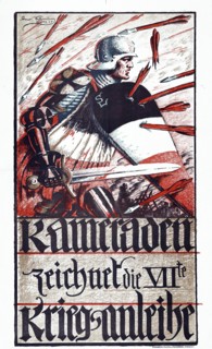1917 World War One German propaganda Poster: