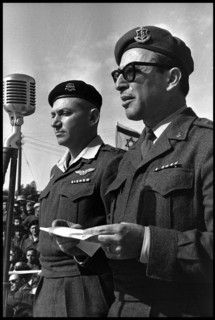 Israeli army chief staff , Zvi Zur and General Chaim Barlev