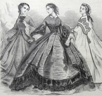 Engraving depicting the Paris Fashion for the New Year