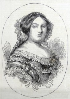 Engraving of Her Majesty the Queen of Spain, Isabella II of Spain