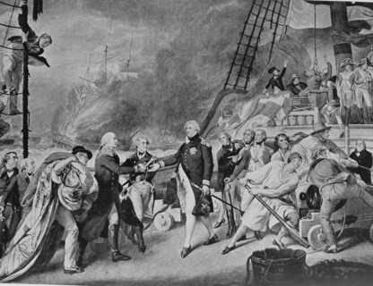 Mezzotint of the Battle of Camperdown