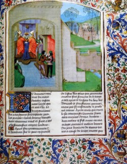 The coronation of William I in Westminster Abbey