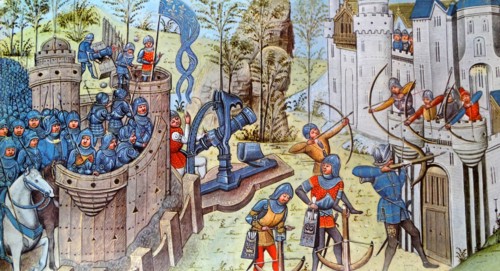 The siege of a town