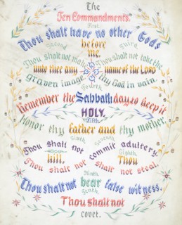 The Ten Commandments created by John Morgan Coaley