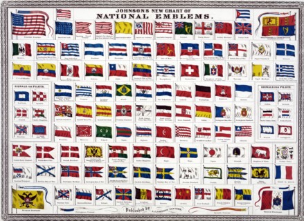 world national and colonial flags 1914