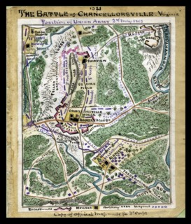 Map of the Battle of Chancellorsville