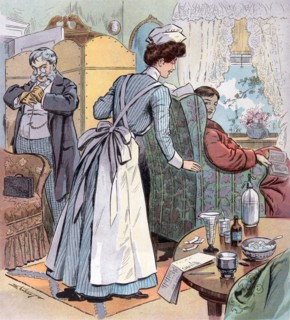 Illustration of a young robed man