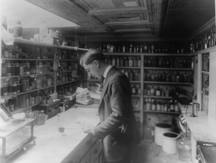 Photograph of a Pharmacist at People's Drug Store