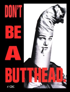 Public health poster against smoking