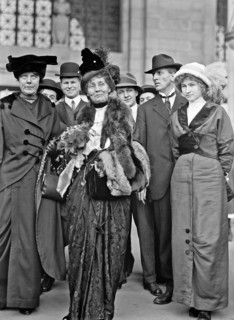 Lucy Burns and Emmeline Pankhurst, American suffragettes