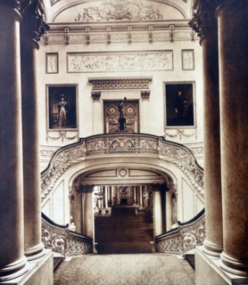 Grand staircase at Buckingham Palace