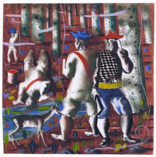 Preparatory drawing for 'Entry into the Forest'