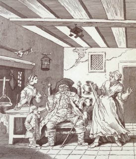 Engraving by William Hogarth