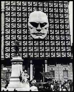 poster depicting Benito Mussolini (1883 â€ì 28 April 1945)