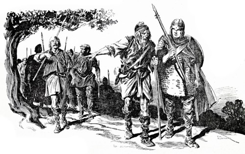 Saxon warriors