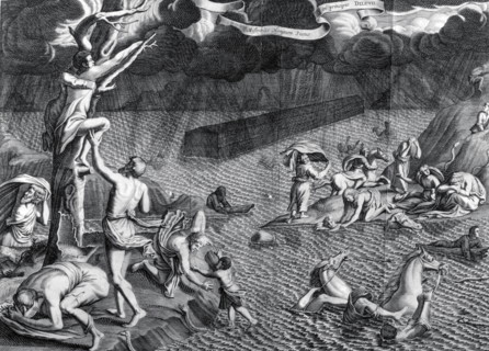 The great flood from Arca Noe,