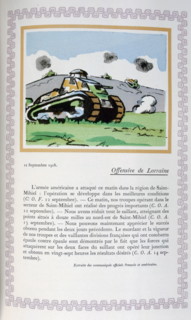 Tank during the battle in Lorraine