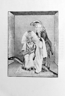 Illustration and text from 'Les malheurs des immortels'