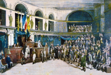 Theatrical staging of a re-enactment of the Thermidor