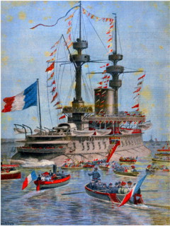 Formidable was an Amiral Baudin-class ironclad battleship of the Marine nationale