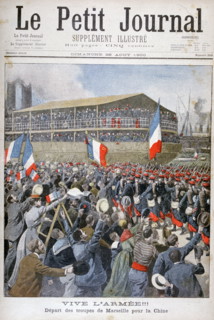 French forces depart from Marseilles to fight against the Boxer Rebellion, 1900