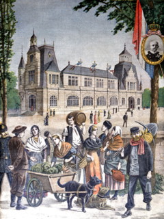 Illustration showing the Duchy of Luxembourg Pavilion, at the Exposition Universelle of 1900